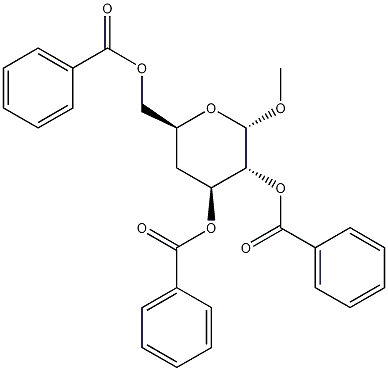 Methyl 2,3,6-Tri-O-benzoyl-4-deoxy-a-D-glucopyranoside CAS#: 19488-41-6