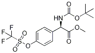 Methyl (2S)-2-{[(tert-butoxy)carbonyl]amino}-2-{4-[(trifluoromethane)sulfonyloxy]phenyl}acetate CAS#: 225517-17-9