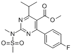 Methyl 4-(4-fluorophenyl)-6-isopropyl-2-[(N-methyl-N-methylsulfonyl)amino]pyrimidine-5-carboxylate CAS#: 289042-11-1