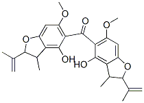 (+)-Methyl(2,3-dihydro-2-isopropenyl-4-hydroxy-6-methoxybenzofuran-5-yl) ketone CAS#: 26081-40-3