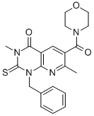 Morpholine, 4-((1,2,3,4-tetrahydro-3,7-dimethyl-4-oxo-1-(phenylmethyl) -2-thioxopyrido(2,3-d)pyrimidin-6-yl)carbonyl)- CAS#: 109493-34-7