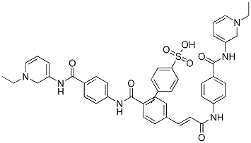 N-(1-ethylpyridin-5-yl)-4-[[(E)-3-[4-[[4-[(1-ethylpyridin-5-yl)carbamo yl]phenyl]carbamoyl]phenyl]prop-2-enoyl]amino]benzamide, 4-methylbenze nesulfonate CAS#: 19060-43-6