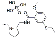 N-[(1-ethylpyrrolidin-2-yl)methyl]-5-(ethylthio)-2-methoxybenzamide phosphate CAS#: 23694-15-7