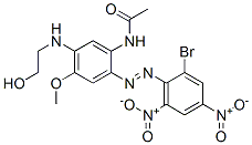 N-[2-[(2-Bromo-4,6-dinitrophenyl)azo]-5-[(2-hydroxyethyl)amino]-4-methoxyphenyl]acetamide CAS#: 26021-21-6