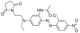 N-[2-[(2-Chloro-4-nitrophenyl)azo]-5-[[2-(2,5-dioxo-1-pyrrolidinyl)ethyl]ethylamino]phenyl]acetamide CAS#: 29649-47-6