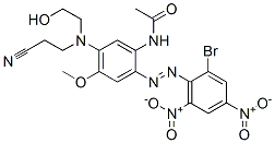 N-[2-[(2-bromo-4,6-dinitrophenyl)azo]-5-[(2-cyanoethyl)(2-hydroxyethyl)amino]-4-methoxyphenyl]acetamide CAS#: 26021-20-5