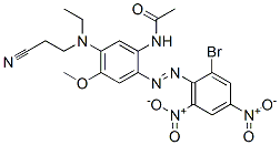 N-[2-[(2-bromo-4,6-dinitrophenyl)azo]-5-[(2-cyanoethyl)ethylamino]-4-methoxyphenyl]acetamide CAS#: 22578-86-5