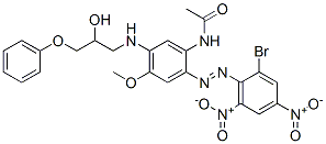 N-[2-[(2-bromo-4,6-dinitrophenyl)azo]-5-[(2-hydroxy-3-phenoxypropyl)amino]-4-methoxyphenyl]acetamide CAS#: 26931-40-8