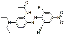 N-[2-[(2-bromo-6-cyano-4-nitrophenyl)azo]-5-(diethylamino)phenyl]acetamide CAS#: 2537-62-4