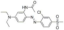 N-[2-[[2-chloro-4-(methylsulphonyl)phenyl]azo]-5-(diethylamino)phenyl]acetamide CAS#: 13301-60-5
