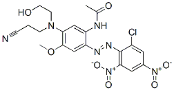 N-[2-[(2-chloro-4,6-dinitrophenyl)azo]-5-[(2-cyanoethyl)(2-hydroxyethyl)amino]-4-methoxyphenyl]acetamide CAS#: 23807-28-5