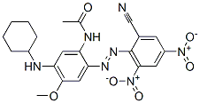 N-[2-[(2-cyano-4,6-dinitrophenyl)azo]-5-(cyclohexylamino)-4-methoxyphenyl]acetamide CAS#: 29633-66-7