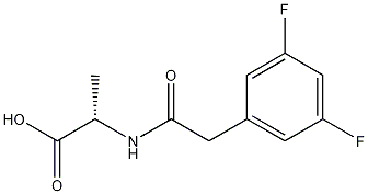 N-[2-(3,5-Difluorophenyl)acetyl]-L-alanine CAS#: 208124-34-9