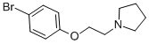 N-[2-(4-Bromophenoxy)ethyl]pyrrolidine CAS#: 1081-73-8