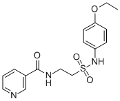 N-[2-[[(4-Ethoxyphenyl)amino]sulfonyl]ethyl]-3-pyridinecarboxamide CAS#: 21925-23-5