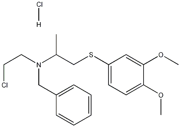 N-(2-Chloroethyl)-N-[2-[(3,4-dimethoxyphenyl)thio]-1-methylethyl]benzenemethanamine hydrochloride CAS#: 102166-62-1