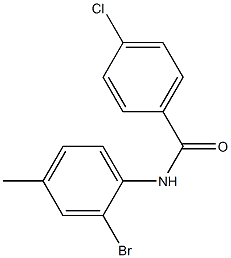 N-(2-bromo-4-methylphenyl)-4-chlorobenzamide CAS#: 299954-67-9