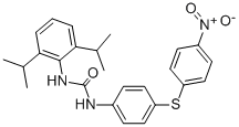 N-[2,6-BIS(1-METHYLETHYL)PHENYL]-N'-[4-[(4-NITROPHENYL)THIO]PHENYL]UREA CAS#: 228544-65-8