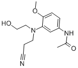 N-[3-[(2-Cyanoethyl)(2-hydroxyethyl)amino]-4-methoxyphenyl]acetamide CAS#: 22588-78-9