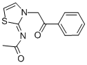 N-[3-(2-OXO-2-PHENYL-ETHYL)-3H-THIAZOL-2-YLIDENE]-ACETAMIDE CAS#: 10505-64-3
