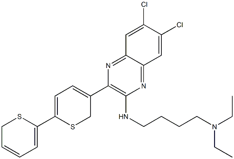 N'-(3-[2,2'-Bithiophen]-5-yl-6,7-dichloro-2-quinoxalinyl)-N,N-diethyl-1,4-butanediamine CAS#: 239094-97-4