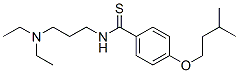 N-[3-(Diethylamino)propyl]-p-(isopentyloxy)thiobenzamide CAS#: 16531-36-5