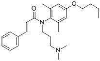 N-[3-(Dimethylamino)propyl]-N-[4-butoxy-2,6-dimethylphenyl]-3-phenylpropenamide CAS#: 20682-48-8