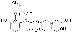 N-[3-[(bis(2-hydroxyethyl)amino)methyl]-2,4,6-triiodo-phenyl]-N-(2,3-d ihydroxyphenyl)acetamide hydrochloride CAS#: 26122-63-4