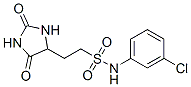 N-(3-chlorophenyl)-2-(2,5-dioxoimidazolidin-4-yl)ethanesulfonamide CAS#: 10044-78-7