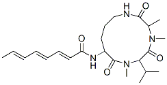 N-[3,4,7-Trimethyl-6-(1-methylethyl)-2,5,8-trioxo-1,4,7-triazacyclododecan-9-yl]-2,4,6-octatrienamide CAS#: 22029-09-0