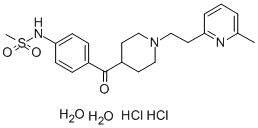 N-[4-[[1-[2-(6-METHYL-2-PYRIDINYL)ETHYL]-4-PIPERIDINYL]CARBONYL]PHENYL]METHANESULFONAMIDE DIHYDROCHLORIDE CAS#: 113558-89-7