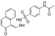 N-[4-[[(2-oxonaphthalen-1-ylidene)methylamino]sulfamoyl]phenyl]acetami de CAS#: 2156-87-8