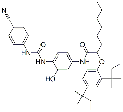 N-(4-(3-(4-cyanophenyl)ureido)-3-hydroxyphenyl)-2-(2,4-di-tert-pentylphenoxy)octanamide CAS#: 108673-51-4