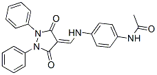 N-[4-[[(3,5-Dioxo-1,2-diphenylpyrazolidin-4-ylidene)methyl]amino]phenyl]acetamide CAS#: 23711-51-5