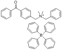 N-(4-[BENZOYL]BENZYL)-N-BENZYL-N,N-DIMETHYL AMMONIUM TETRAPHENYLBORATE CAS#: 219733-07-0