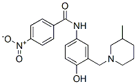 N-[4-Hydroxy-3-[(3-methylpiperidino)methyl]phenyl]-4-nitrobenzamide CAS#: 17183-42-5