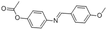 N-(4-METHOXYBENZYLIDENE)-4-ACETOXYANILINE CAS#: 10484-13-6