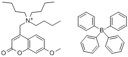 N-[4-METHYL-7-METHOXYCOUMARIN]-N,N,N-TRIBUTYLAMMONIUM TETRAPHENYLBORATE CAS#: 201467-93-8