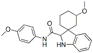 N-(4-Methoxyphenyl)-5-methoxyspiro[cyclohexane-1,3'-indoline]-2'-carboxamide CAS#: 18392-02-4