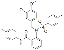N-(4-Methylphenyl)-2-[N-(3,4-dimethoxyphenylmethyl)-N-(4-methylphenylsulfonyl)amino]benzamide CAS#: 23145-64-4