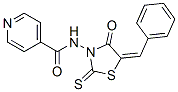 N-[4-Oxo-5-(phenylmethylene)-2-thioxo-3-thiazolidinyl]-4-pyridinecarboxamide CAS#: 1908-94-7