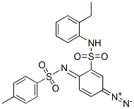 N-[4-diazo-2-[[(2-ethylphenyl)amino]sulphonyl]cyclohexa-2,5-dien-1-ylidene]-p-toluenesulphonamide CAS#: 23311-75-3