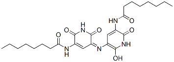 N-[5-[1,6-Dihydro-2-hydroxy-5-octanoylamino-6-oxo-pyridin-3-ylimino]-1,2,5,6-tetrahydro-2,6-dioxopyridin-3-yl]octanamide CAS#: 16236-90-1