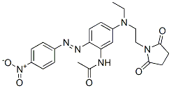 N-[5-[[2-(2,5-dioxo-1-pyrrolidinyl)ethyl]ethylamino]-2-[(4-nitrophenyl)azo]phenyl]acetamide CAS#: 29649-48-7