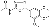 N-[5-(3,4,5-trimethoxyphenyl)-1,3,4-oxadiazol-2-yl]acetamide CAS#: 19938-46-6