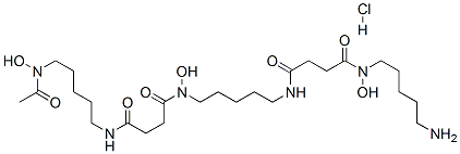N'-[5-[[4-[[5-(acetylhydroxyamino)pentyl]amino]-1,4-dioxobutyl]hydroxyamino]pentyl]-N-(5-aminopentyl)-N-hydroxysuccinamide monohydrochloride CAS#: 1950-39-6