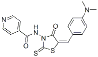 N-[5-[[4-(Dimethylamino)phenyl]methylene]-4-oxo-2-thioxo-3-thiazolidinyl]-4-pyridinecarboxamide CAS#: 1908-97-0