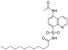 N-(5-acetamidoquinolin-8-yl)sulfonyldodecanamide CAS#: 102107-36-8
