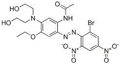 N-[5-[bis(2-hydroxyethyl)amino]-2-[(2-bromo-4,6-dinitrophenyl)azo]-4-ethoxyphenyl]acetamide CAS#: 27189-31-7