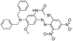 N-[5-[bis(phenylmethyl)amino]-2-[(2-bromo-4,6-dinitrophenyl)azo]-4-methoxyphenyl]acetamide CAS#: 25080-15-3